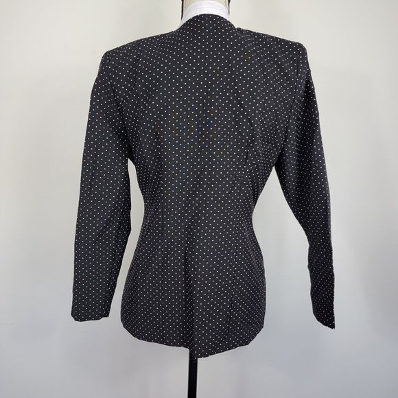 Greg Michael Vintage Women's Size 6 Polka Dot Blazer 4 Buttons - Picture 6 of 11